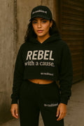 Women's Cropped Sweater Black