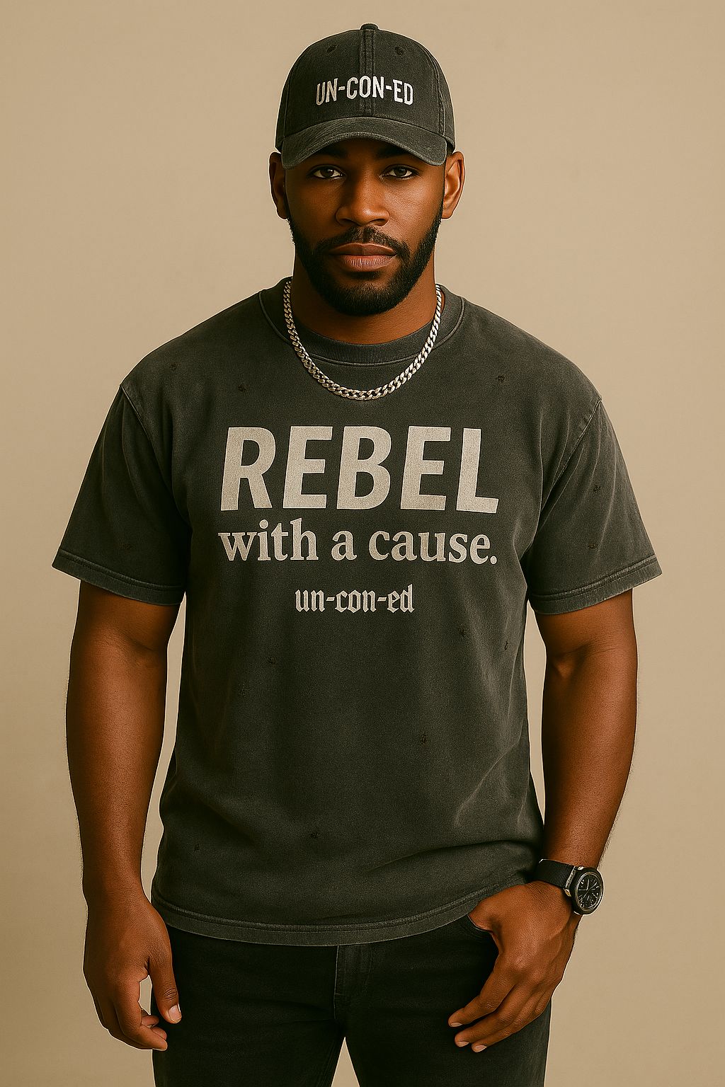 T Shirt Washed Black